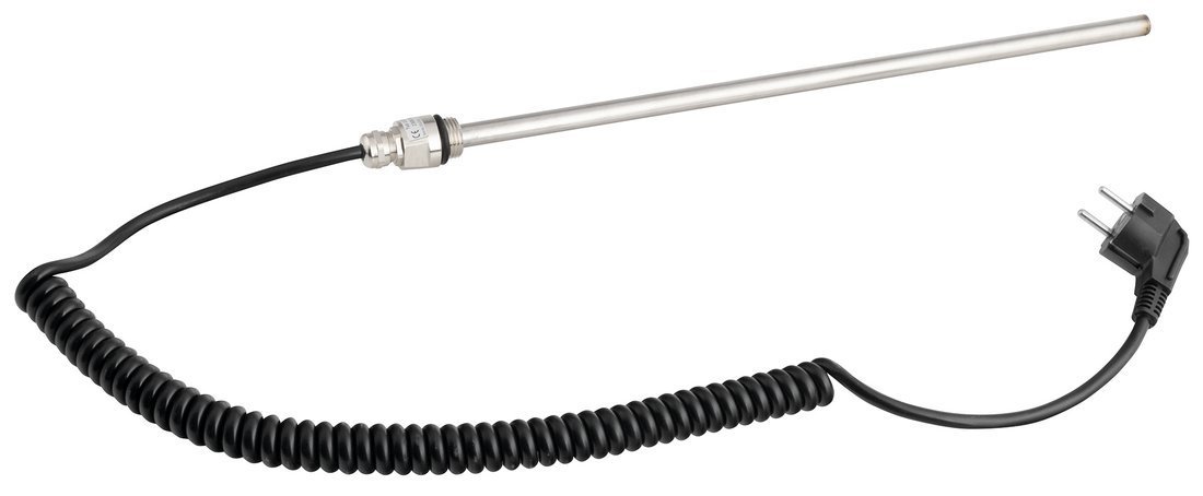 Aqualine Topná tyč, kroucený kabel/černá, 400 W