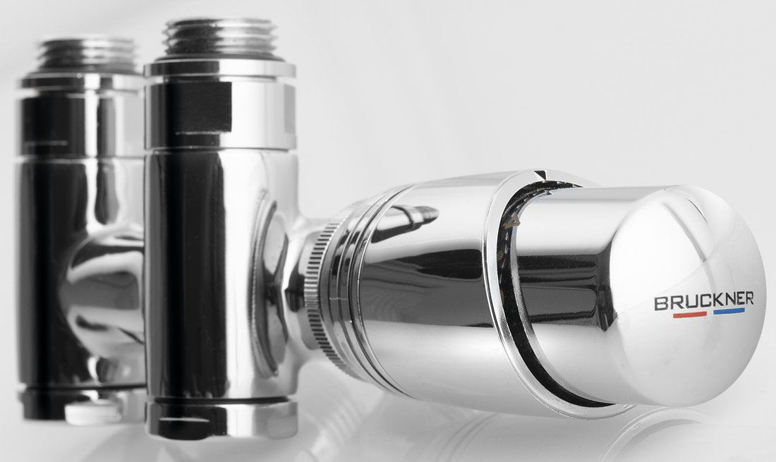 Sapho WICHER COMBI připojovací sada termostatická pro středové připojení 50mm, chrom, ventily se svěrným šroubením