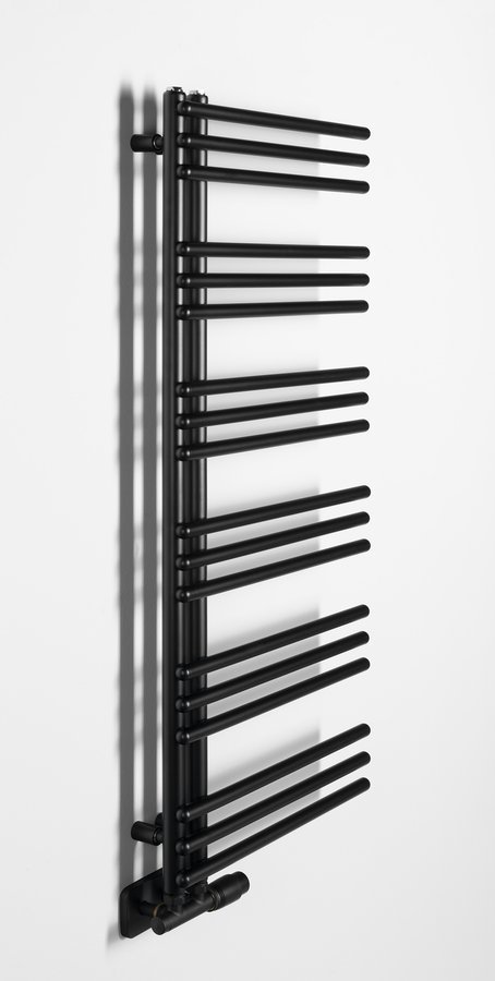 Aqualine POSEIDON otopné těleso 450x1140mm, černá mat, další fotografie výrobce