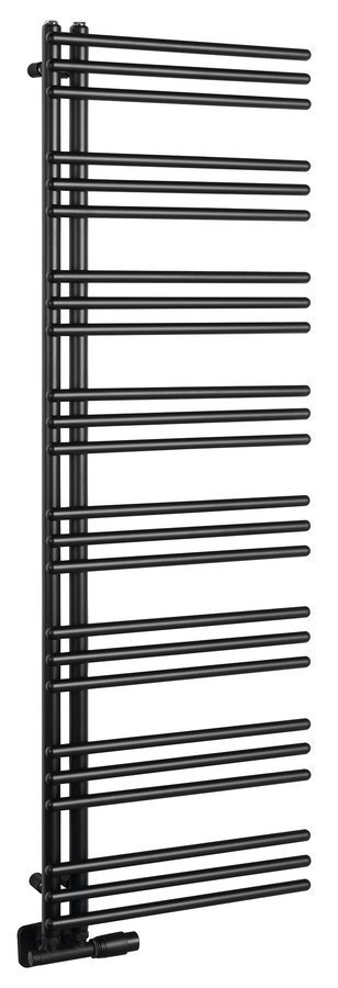 Aqualine POSEIDON otopné těleso 450x1540mm, černá mat, celkový pohled