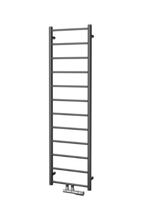 Isan Aura topný žebřík 1860x600 mm, 626 W, středové připojení, DDIN18600600, celkový pohled