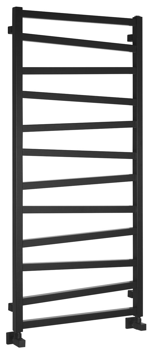 Sapho ZIG otopné těleso 600x1334mm, černá mat, celkový pohled