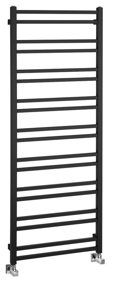Sapho METRO DOS otopné těleso 550x1430 mm, černá mat, celkový pohled