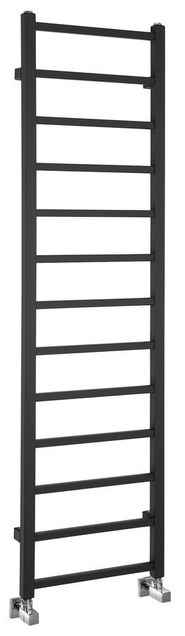 Sapho METRO LIGHT otopné těleso 400x1500 mm, černá mat, celkový pohled
