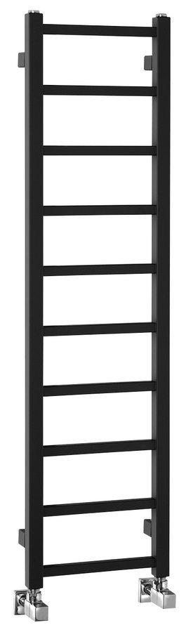 Sapho METRO LIGHT otopné těleso 300x1140 mm, černá mat, celkový pohled