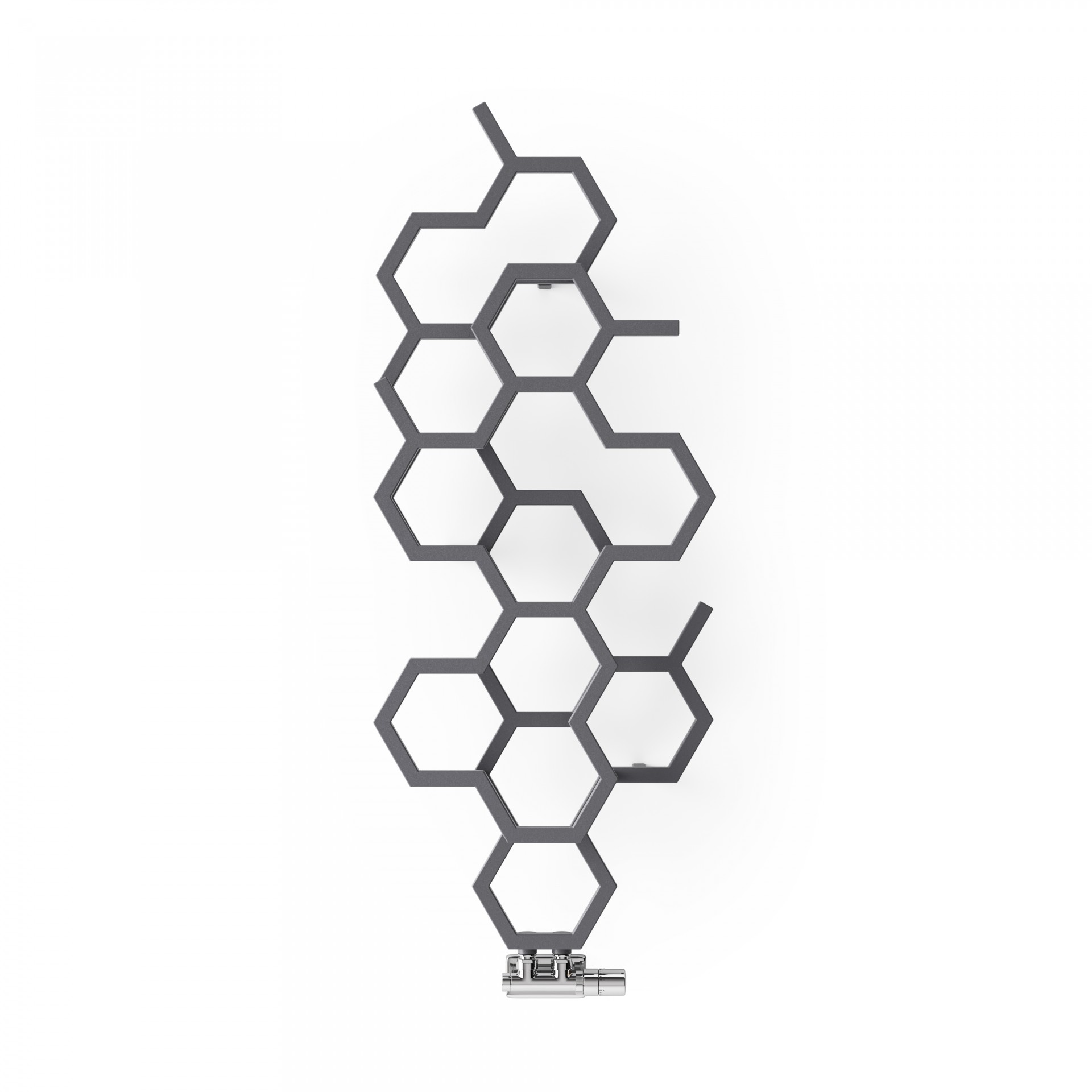 Terma Hex designový koupelnový radiátor, celkový pohled