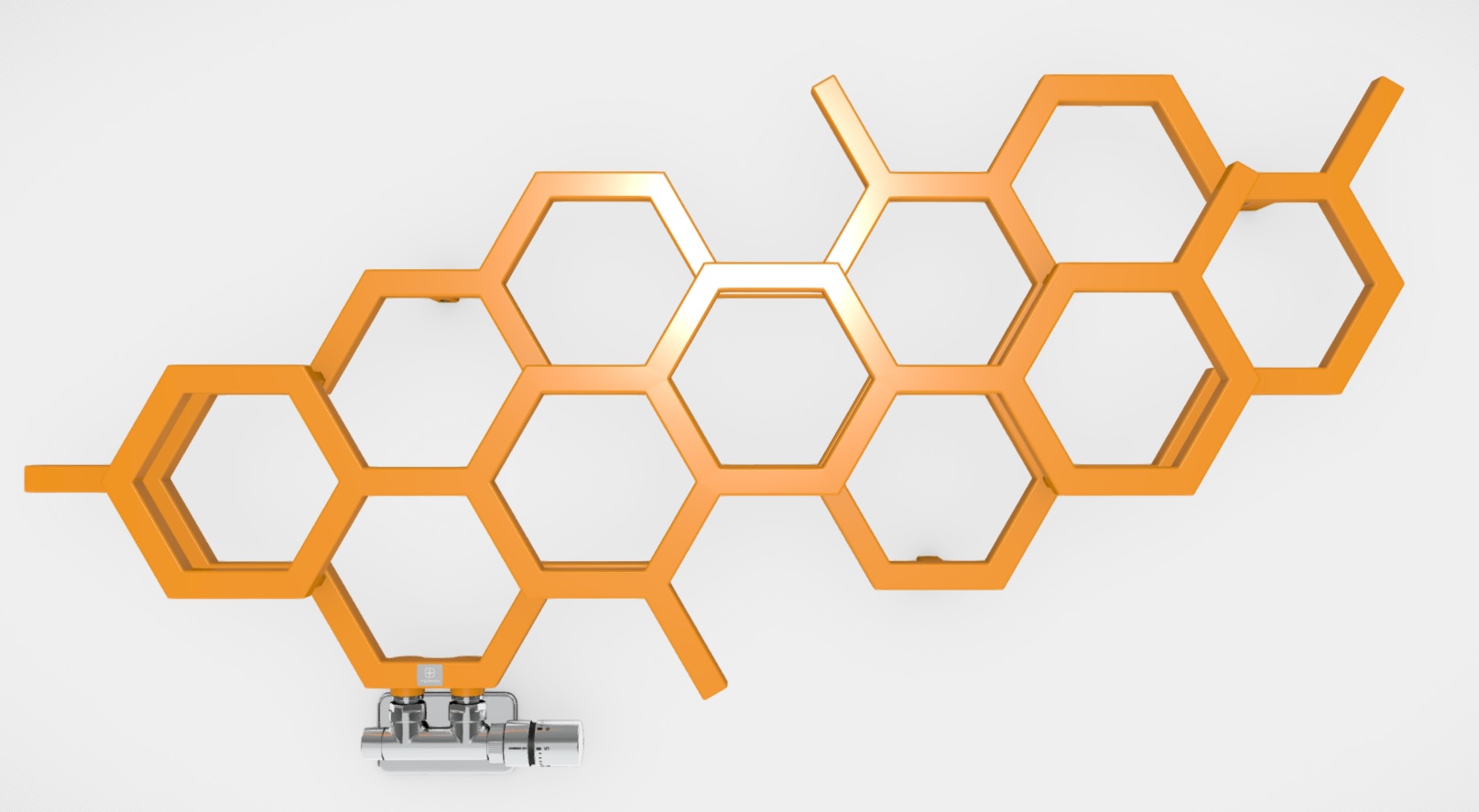 Terma Hex designový koupelnový radiátor, další fotografie výrobce